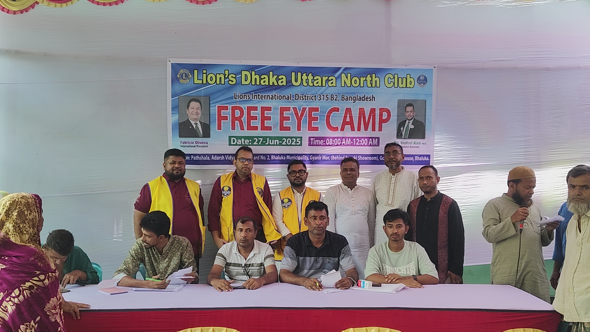 ভালুকায় লায়ন্স ক্লাবের উদ্যোগে বিনামূল্যে চক্ষু চিকিৎসা শিবির অনুষ্ঠিত